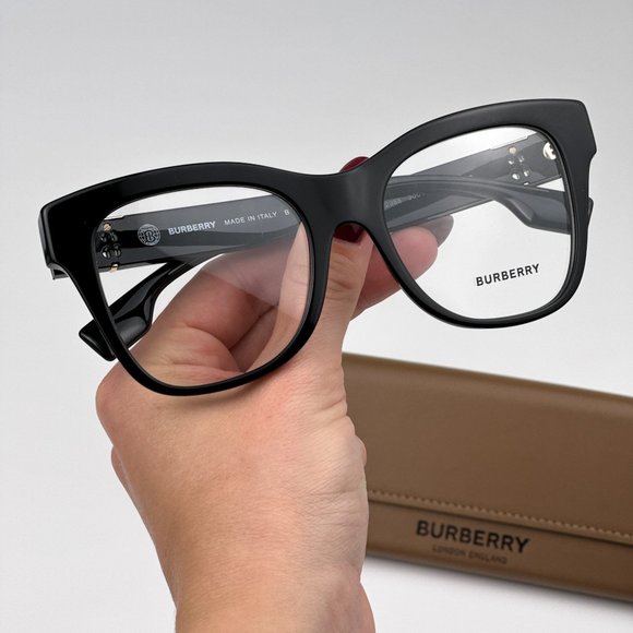 Burberry BE2388 3001 Eyeglasses Black Square Women BE 2388 - Picture 1 of 10